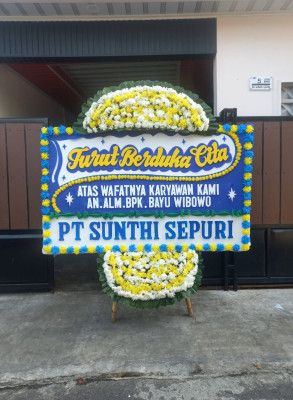 Papan Bunga Duka di Inuman